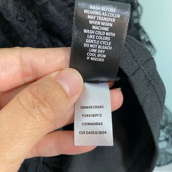 Torrid Women Black Lace Tier Ruffles Babydoll Mini Dress Size 1 Whismygoth - Picture 8 of 9